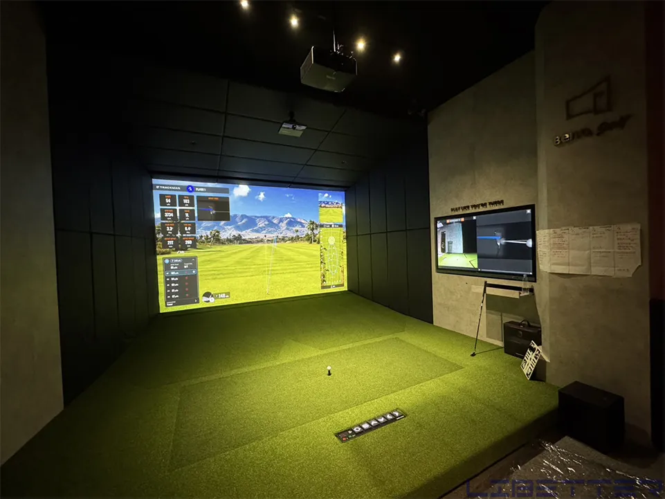 商用案例：BENQ LK936ST DEMO室施工 高爾夫球模擬器歡迎大家去現場體驗噢