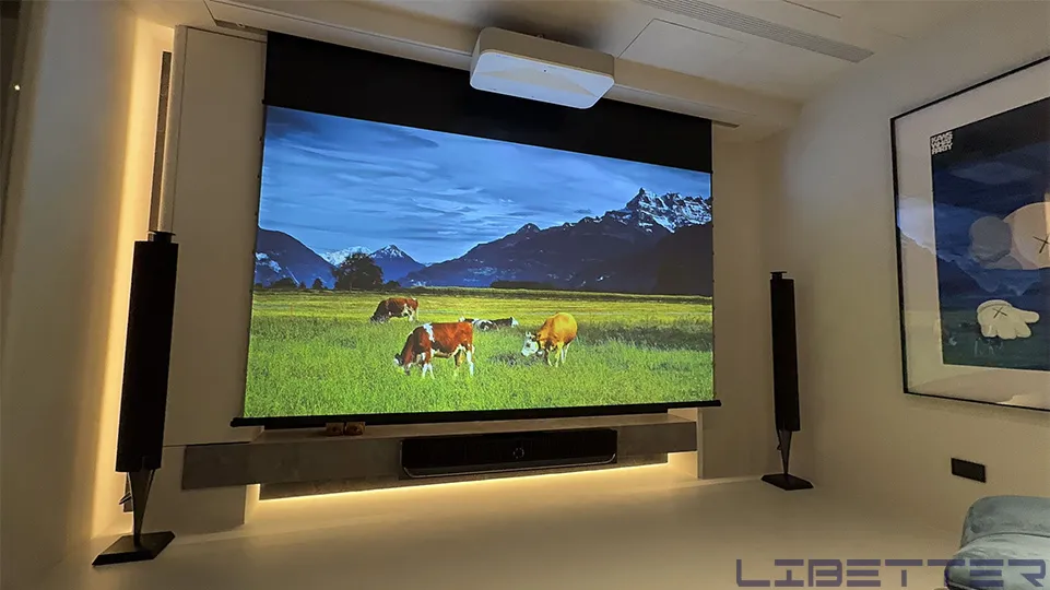 家用案例：EPSON EH-LS800W 超短焦雷射電視 ✨採吊掛方式安裝！