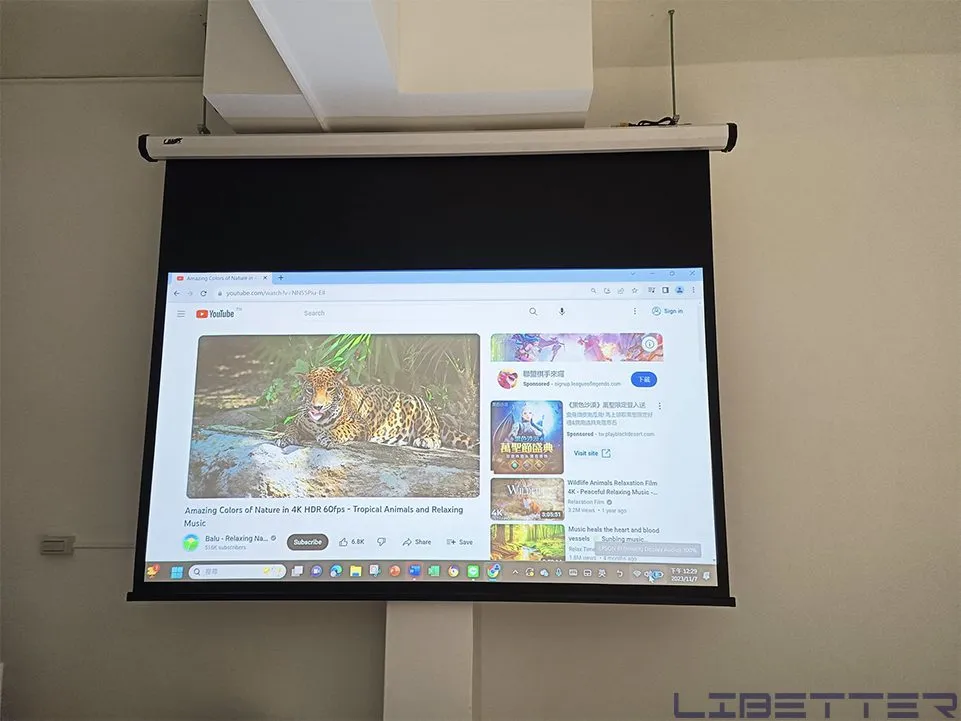 施工案例：EPSON EH-TW7000 & 100吋 台製豪華電動幕 ?感謝老客戶的支持！