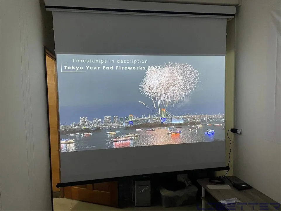 裝機案例：ViewSonic X10-4K 搭配 客訂約87.5吋 拉線張力加長幕 空間有限也是能克服的！