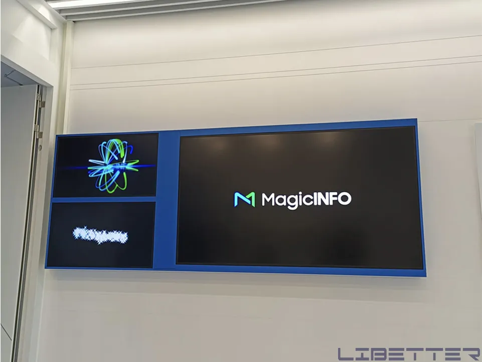 商用電視安裝：三星Qm系列商用電視 85吋×1 & 43吋×2 從木作到油漆、烤漆到安裝對位置 順利完成委託！