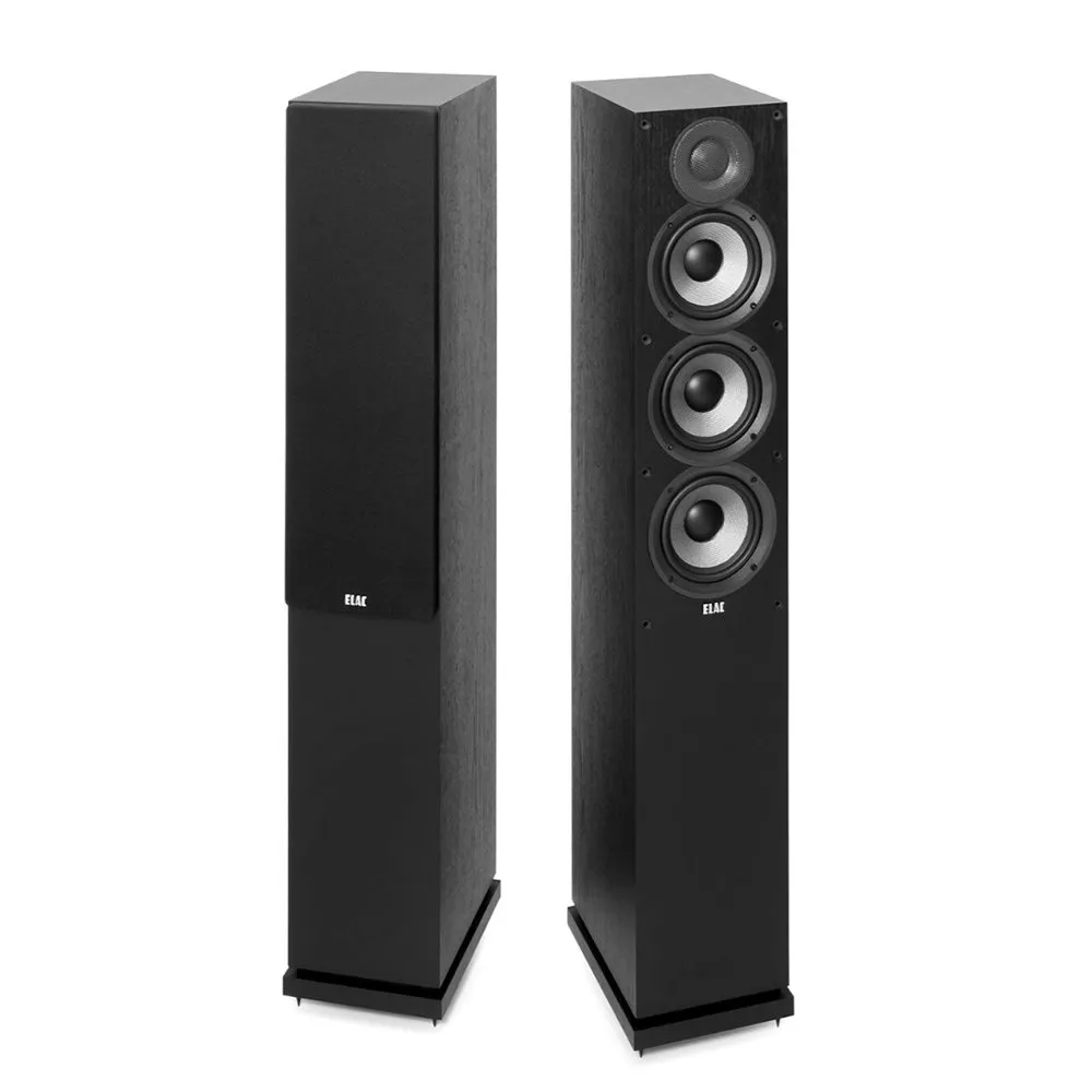 ELAC DEBUT 2.0 DF52 落地式 家庭劇院喇叭 一對(黑)