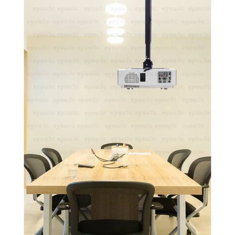 【24小時出貨】亮黑色/珍珠白 投影機萬用吊架＆壁掛＆吊掛＆吊頂(A4365)