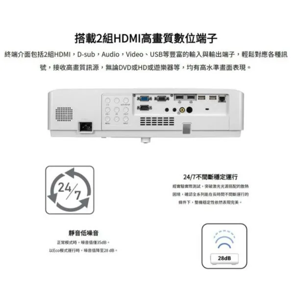 ROLY RL-A400U [WUXGA高解析度 4000流明] 輕量級雷射商務投影機 現貨含稅