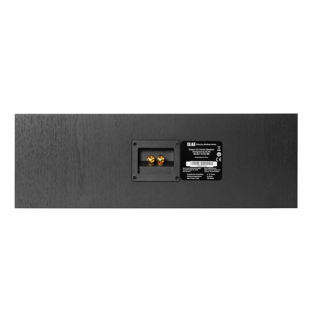 ELAC DEBUT 2.0 DC52 中置型 家庭劇院喇叭 (黑)