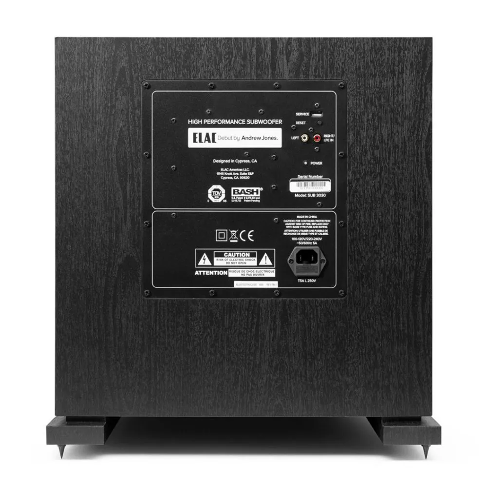 ELAC DEBUT 2.0 SUB3030 12吋主動式重低音 家庭劇院喇叭