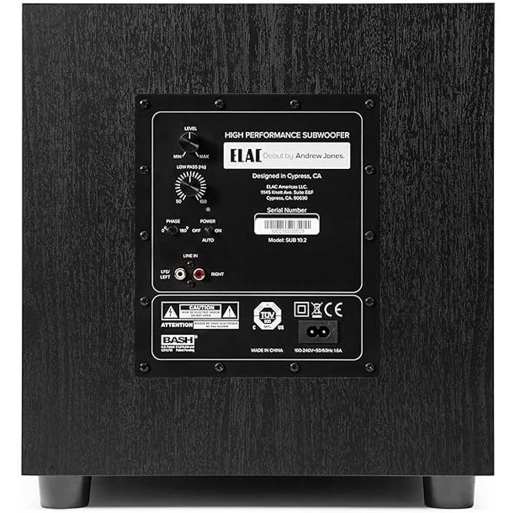 ELAC DEBUT 2.0 S10.2 10吋重低音 家庭劇院喇叭