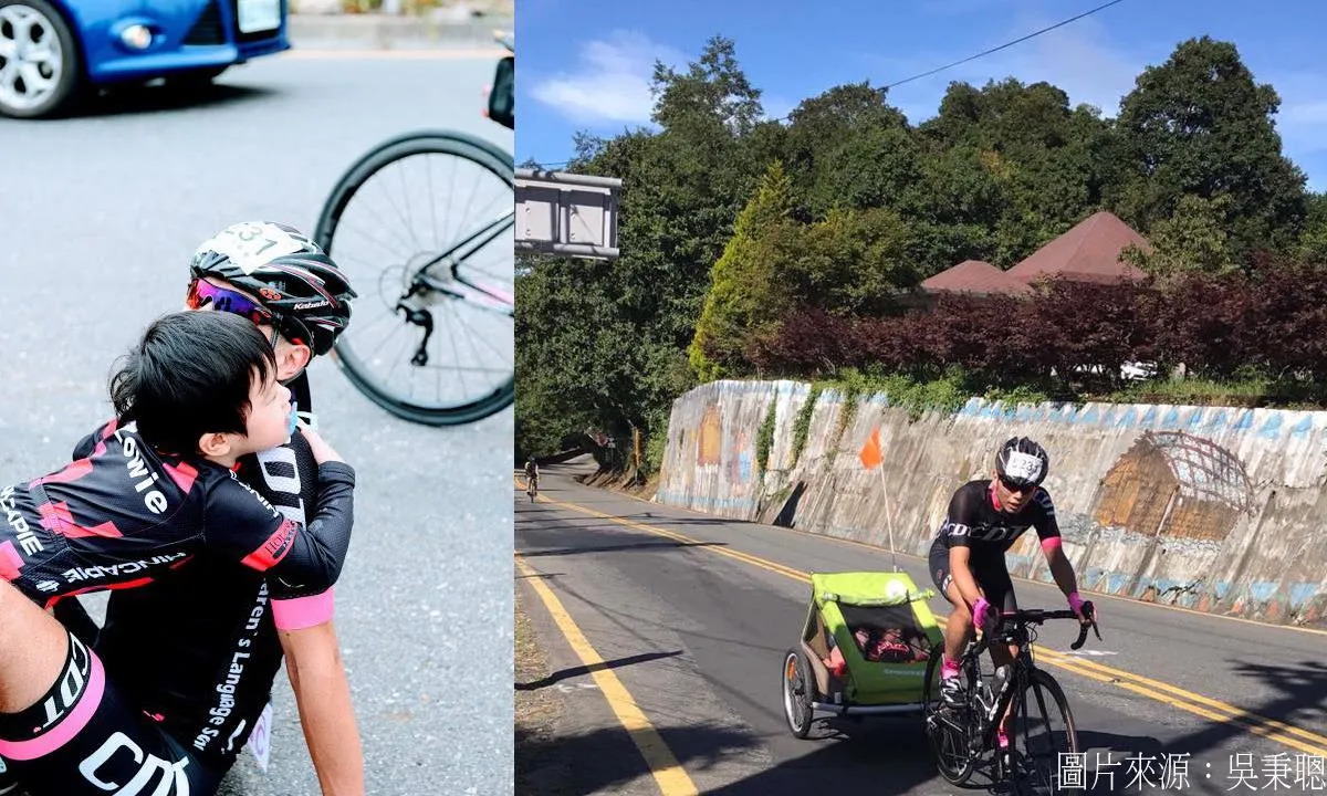 武嶺最強老爸 - 吳秉聰5小時騎40公斤拖車載兒登頂（下）