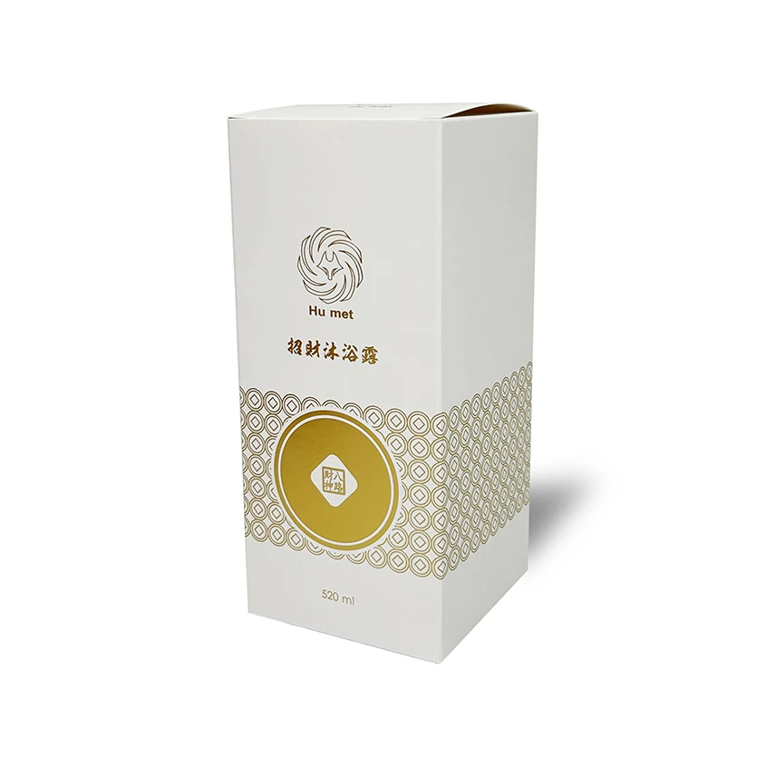 沐浴露燙金包裝 | 糊底盒
