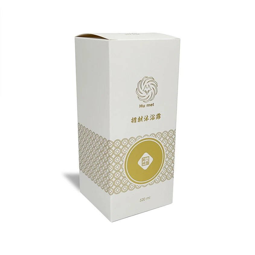 沐浴露燙金包裝 | 糊底盒
