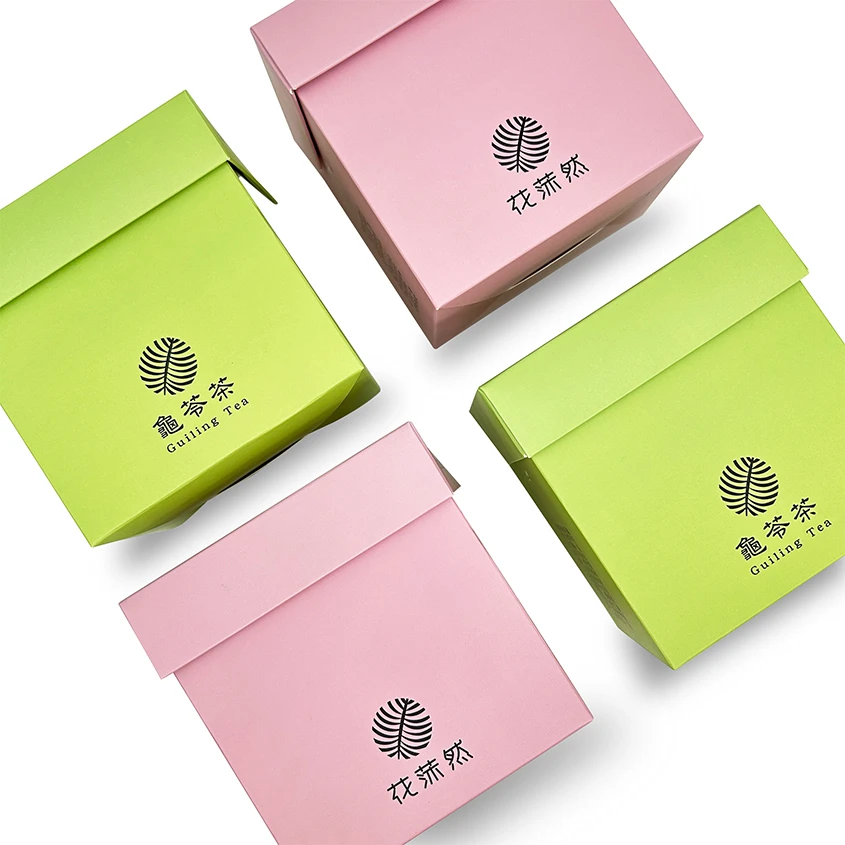 花沐然&龜苓茶 | 手提隱藏卡扣式包裝盒