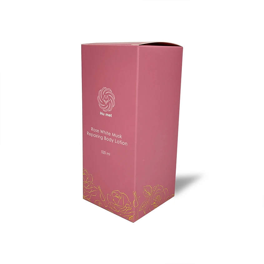 身體乳燙金包裝 | 糊底盒