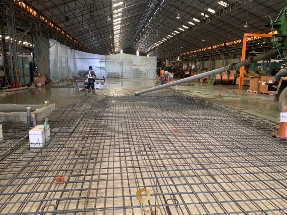 大亞電纜施作地坪工程