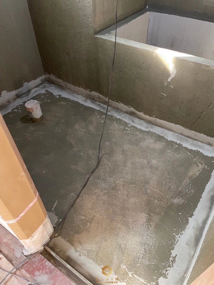 1.防水工程
［垂直角貼纖維網］
2.待試水