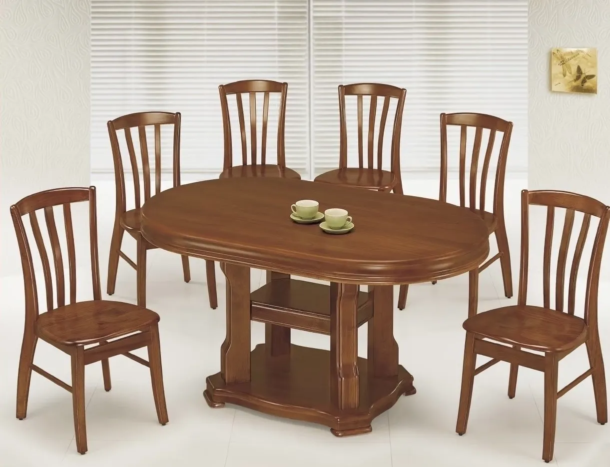 布里斯實木橢圓桌