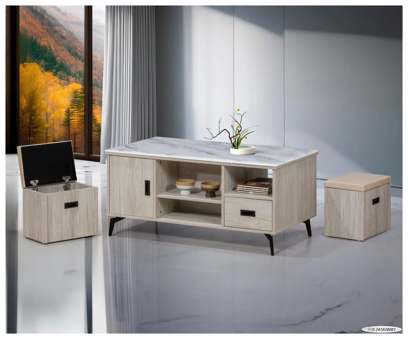 史丹利石面大茶几