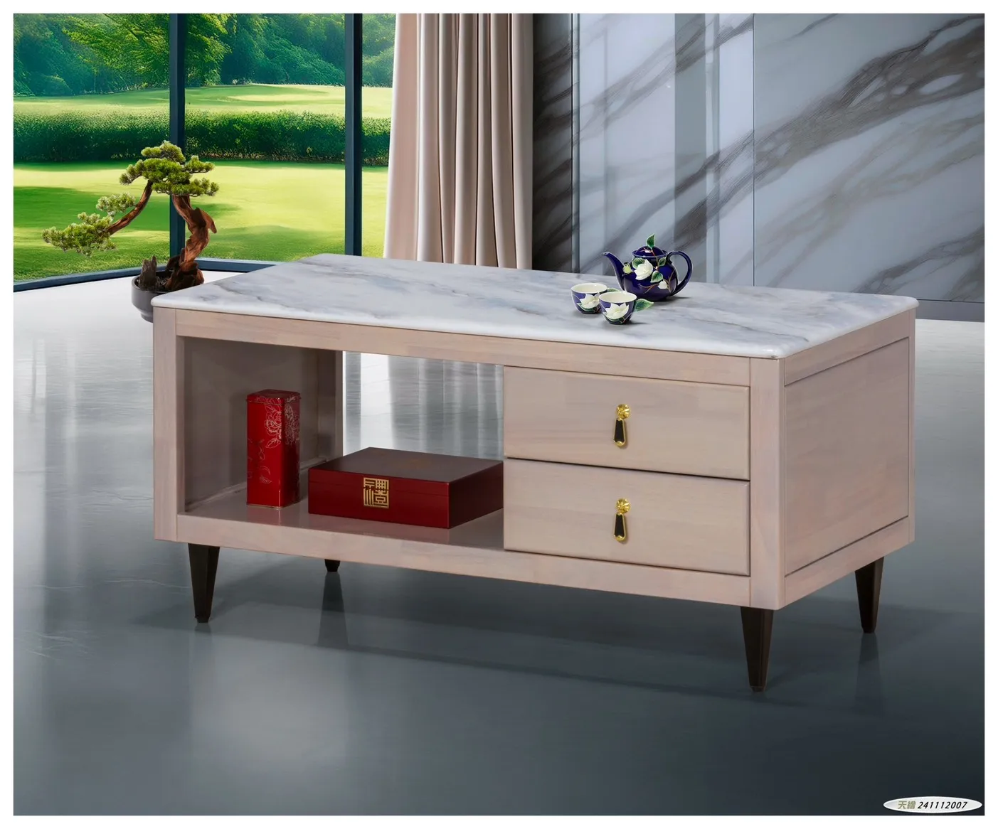 雅典娜洗白大茶几