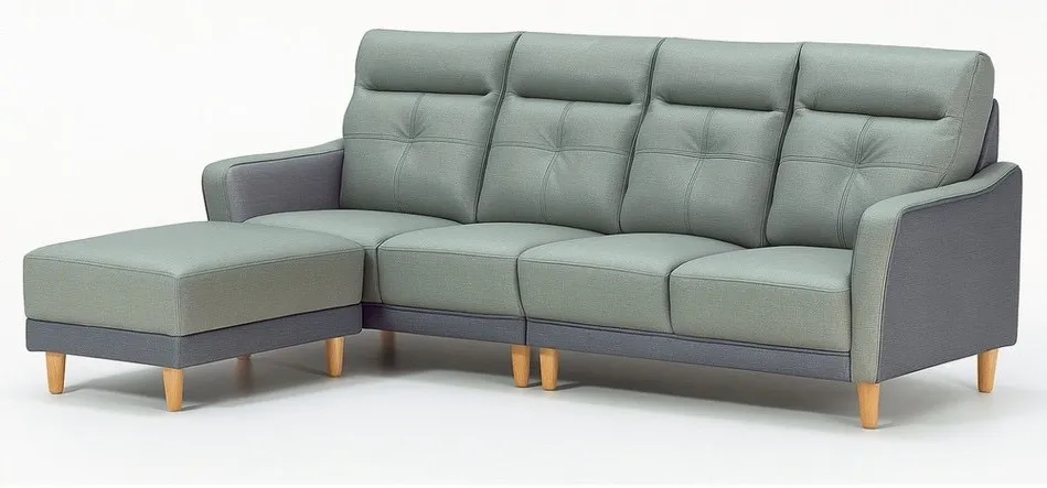 青森L型大三人面寬沙發全組