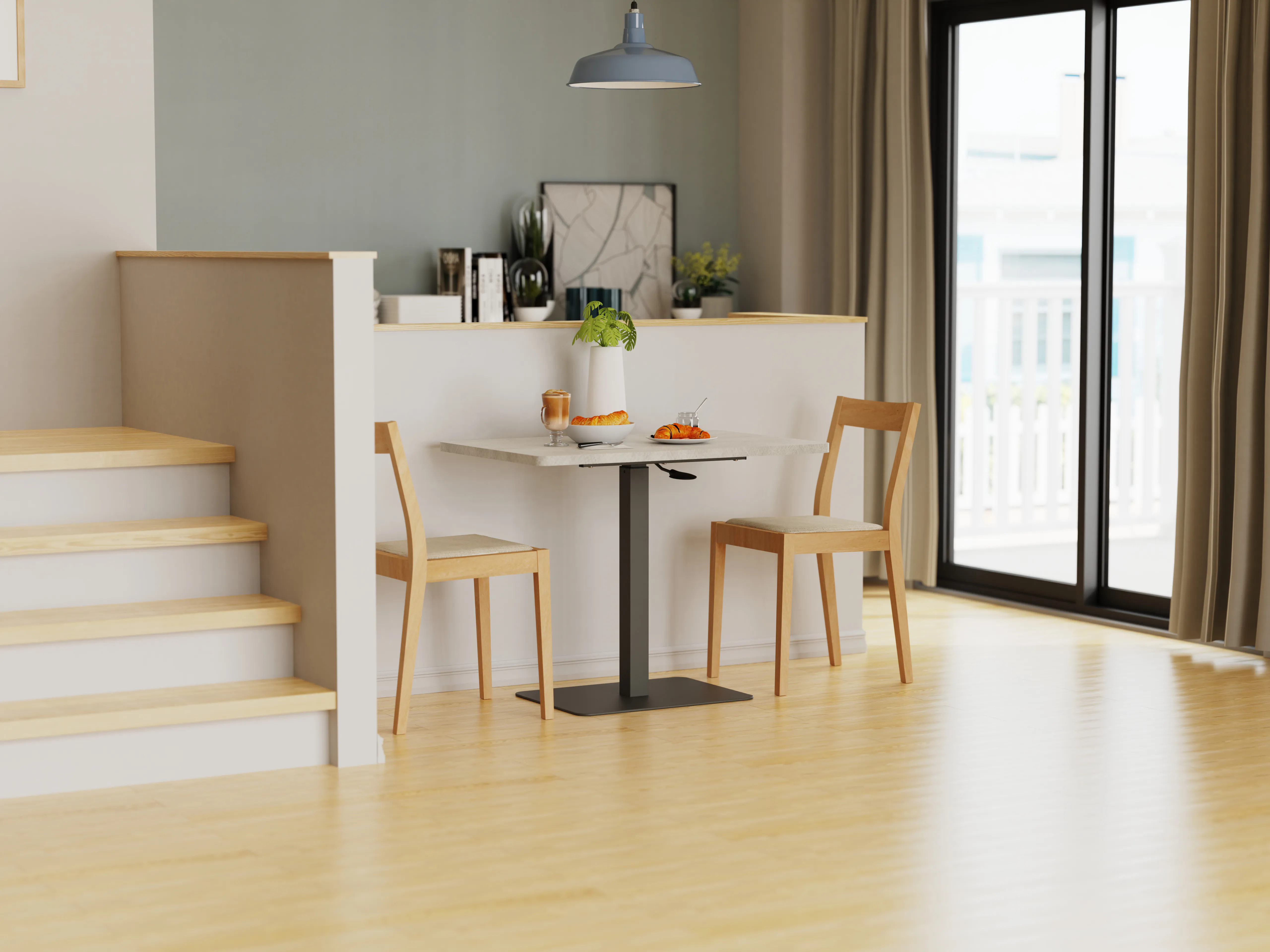 KA-4834氣壓升降咖啡桌