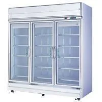 瑞興-3門-玻璃冰箱.機上型