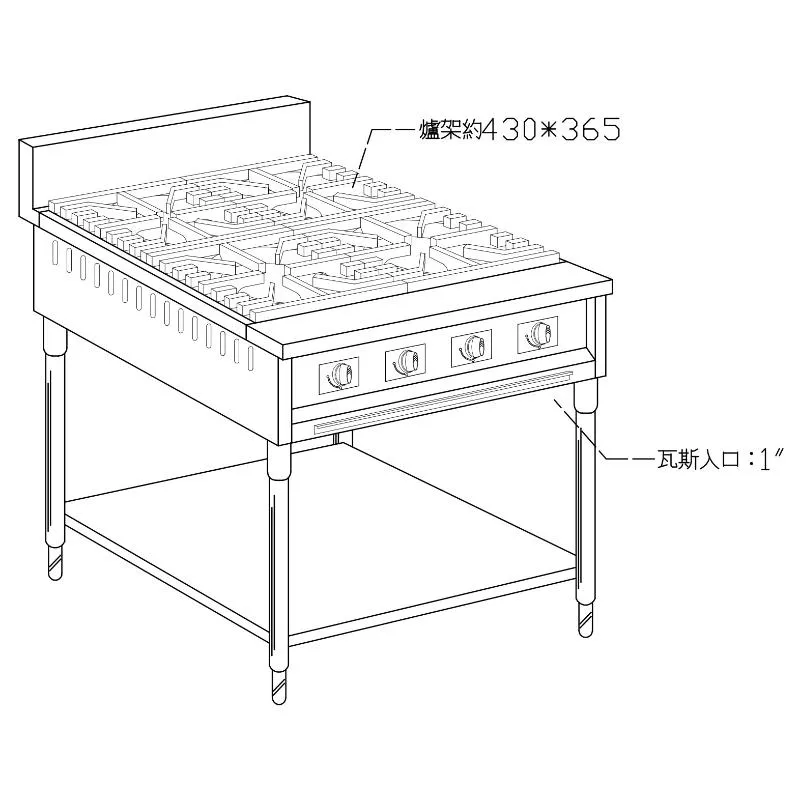 廚霸王.西餐爐-4主