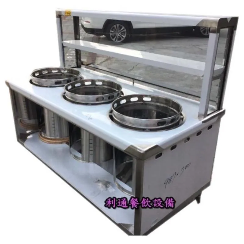 (5.8尺).(厚板).3口-攤車+玻璃吧咍+隔熱桶