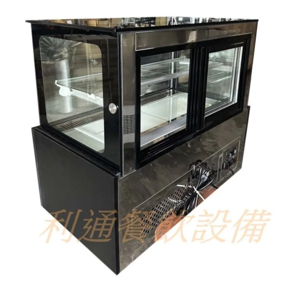 鋰奇蒙-蛋糕櫃.3尺-桌上型.(直角形).(黑色)