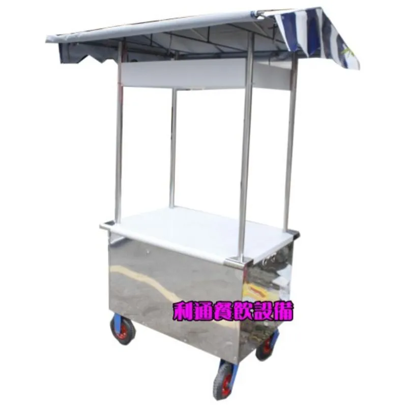 帆布.車仔台.(藍白色)