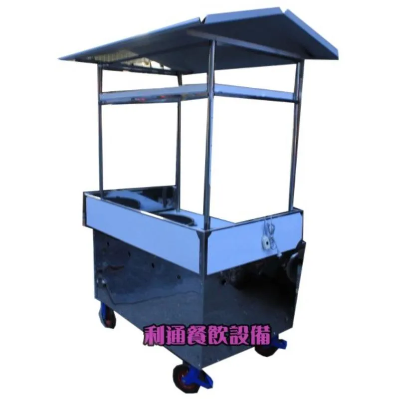 2孔-油炸鍋.車仔台.(桌面圍三面)