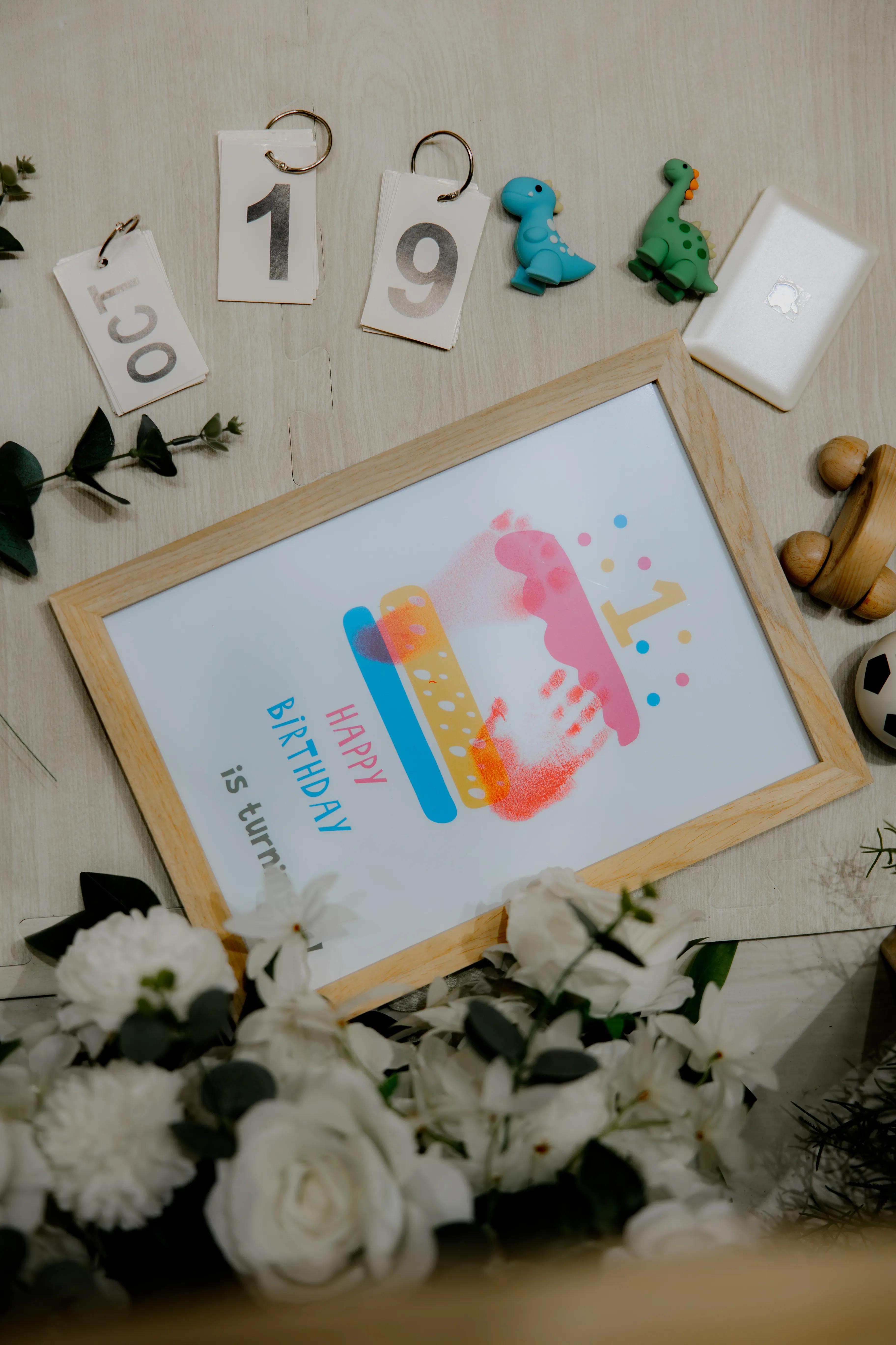 手腳印相框  可擺 可掛