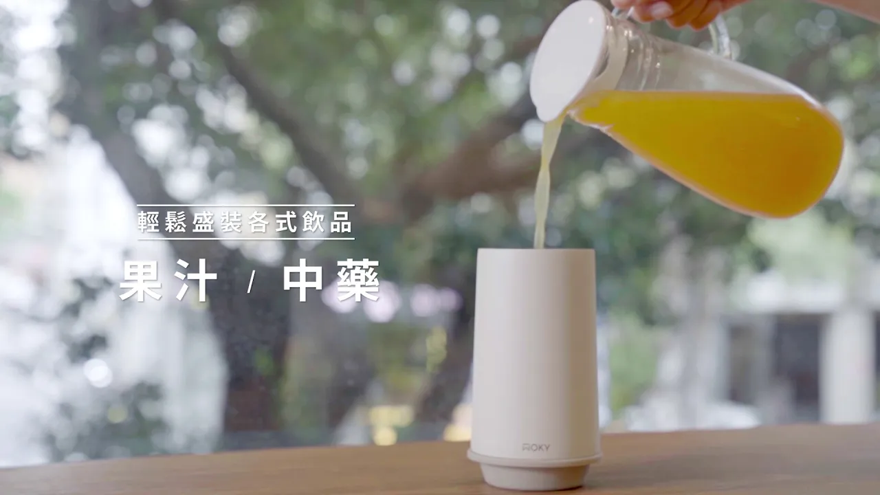 【WOKY】 I 360°輕芯鈦瓷真空雙蓋保溫杯 商品介紹影片