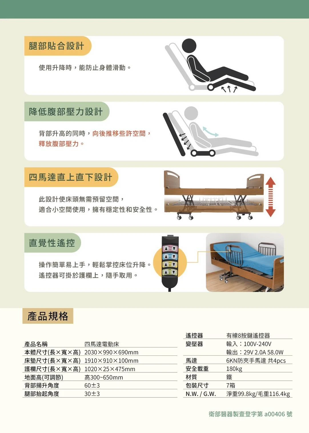 居家照顧床
