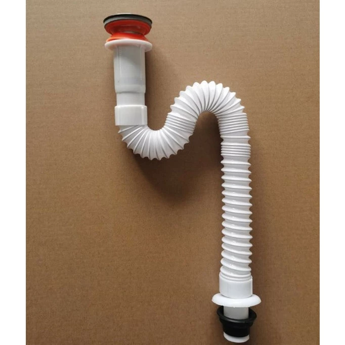 ［台灣現貨］不鏽鋼面盆落水頭含管 翻蓋式 落水頭 排水管 有溢水孔