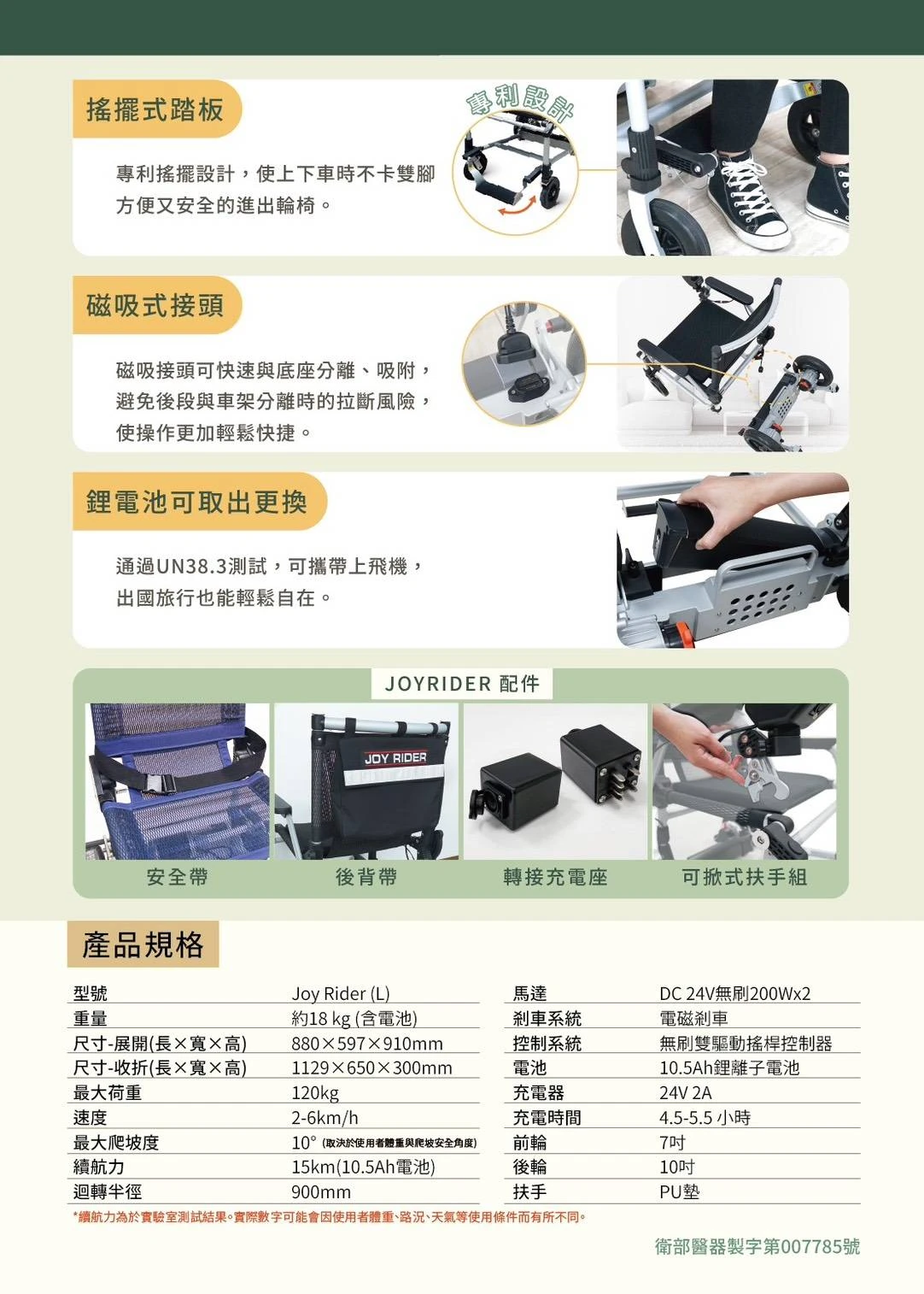 JOYRIDER 電動輪椅