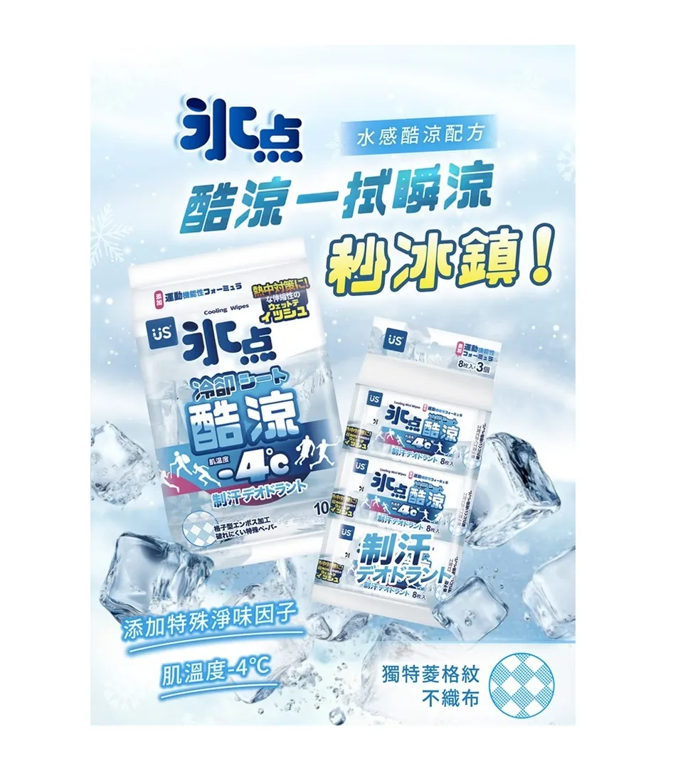 【新品】冰點酷涼超迷你濕巾
