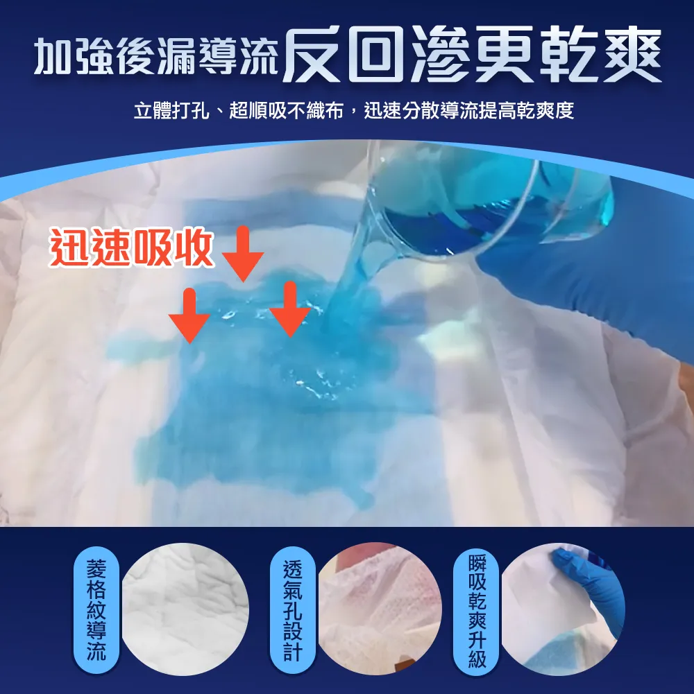 【勤達】加寬加長瞬吸親膚成人尿片-30片/包(單包)H550