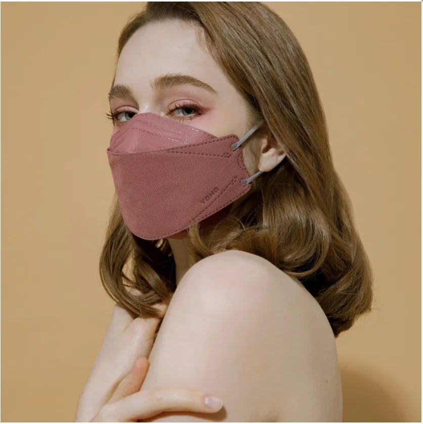 佑合4D美型修容口罩 10入/包(桔梗紅)