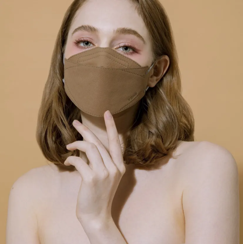 佑合4D美型修容口罩 10入/包(沙漠褐)