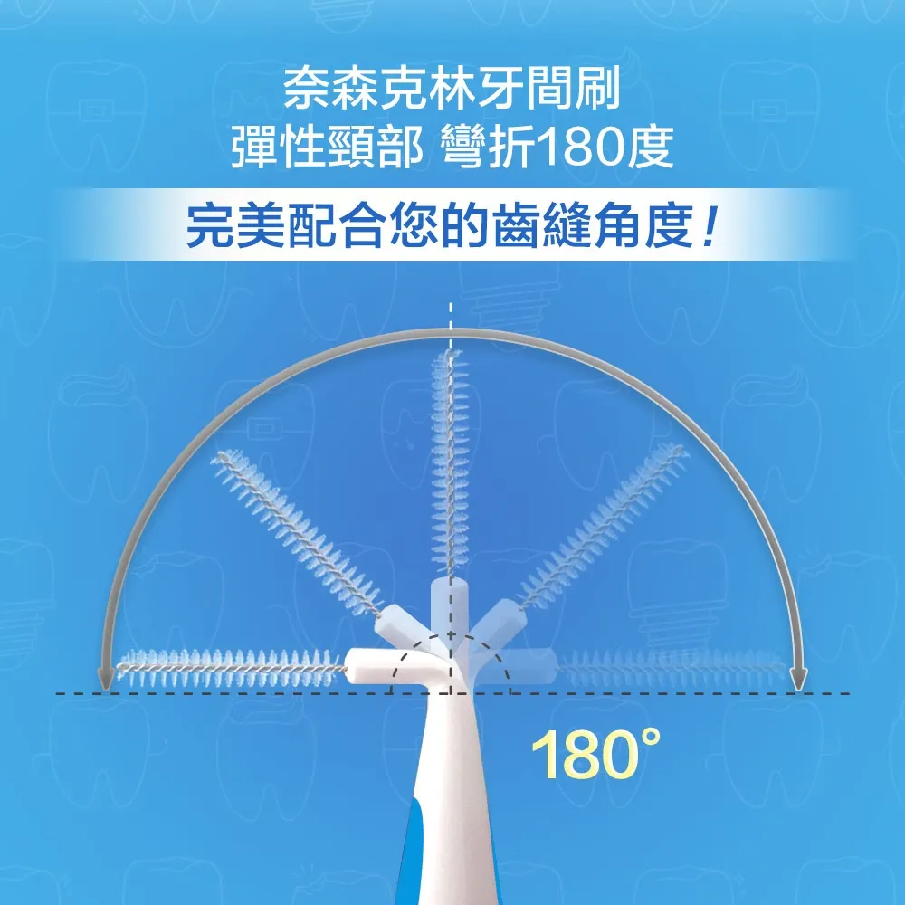奈森克林 I型抗菌牙間刷齒間刷-SSS(10支/卡) 0.7MM