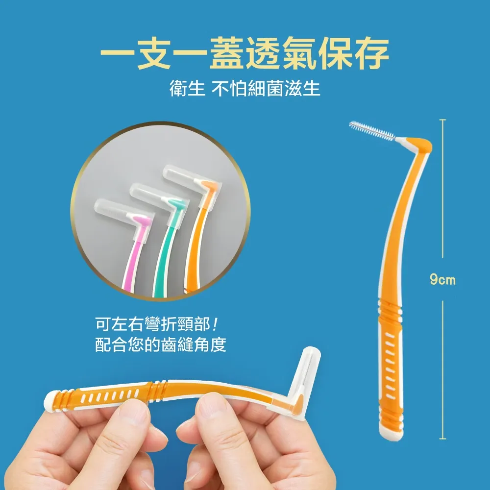 奈森克林 L型牙間刷齒間刷-SSS(10支/卡)最小通過徑 0.7mm
