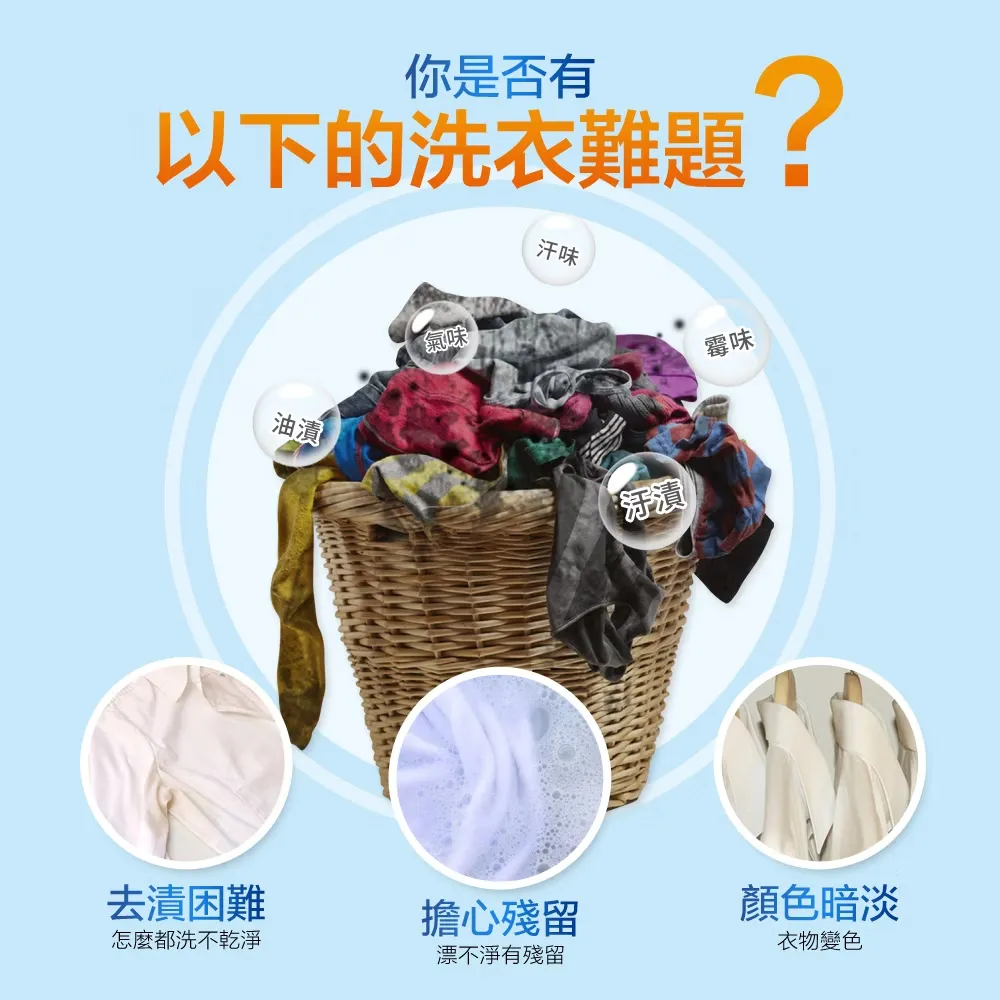 奈森克林 濃縮強效洗衣精2000g補充包