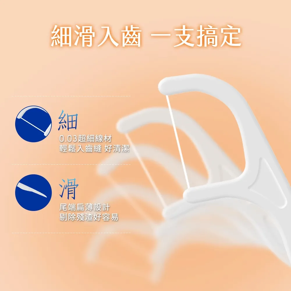 奈森克林 細滑牙線棒(50支袋)