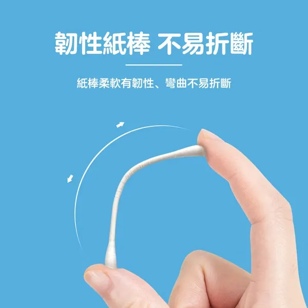 適膚克林 粗紙軸棉棒200支(袋)