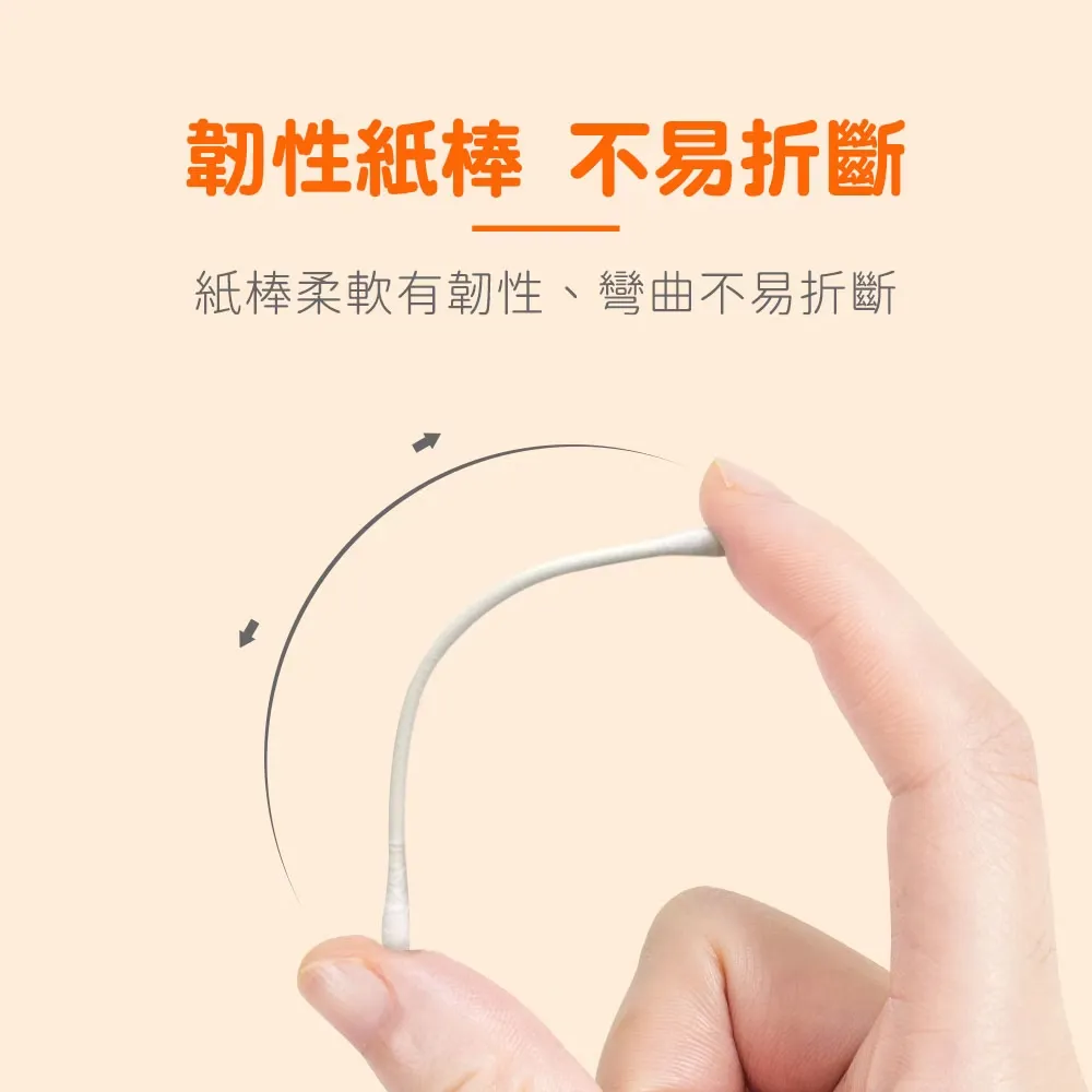 奈森克林 細紙軸雙效棉花棒(200支/袋)