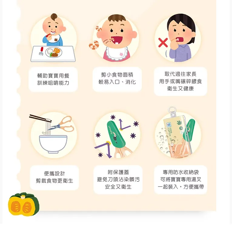 優生 萬用食物剪刀-大巨嘴鳥(附收納袋)