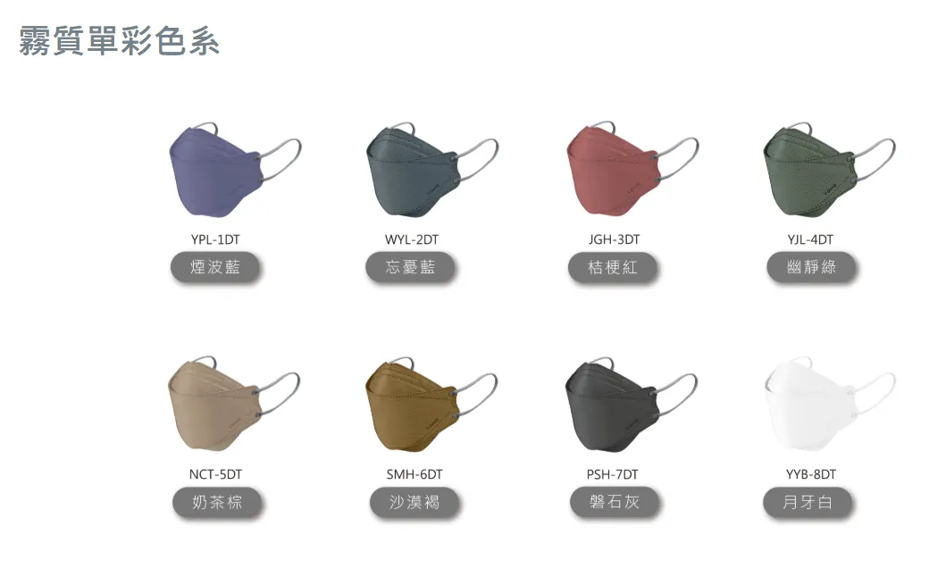 佑合4D美型修容口罩 10入/包(月牙白)