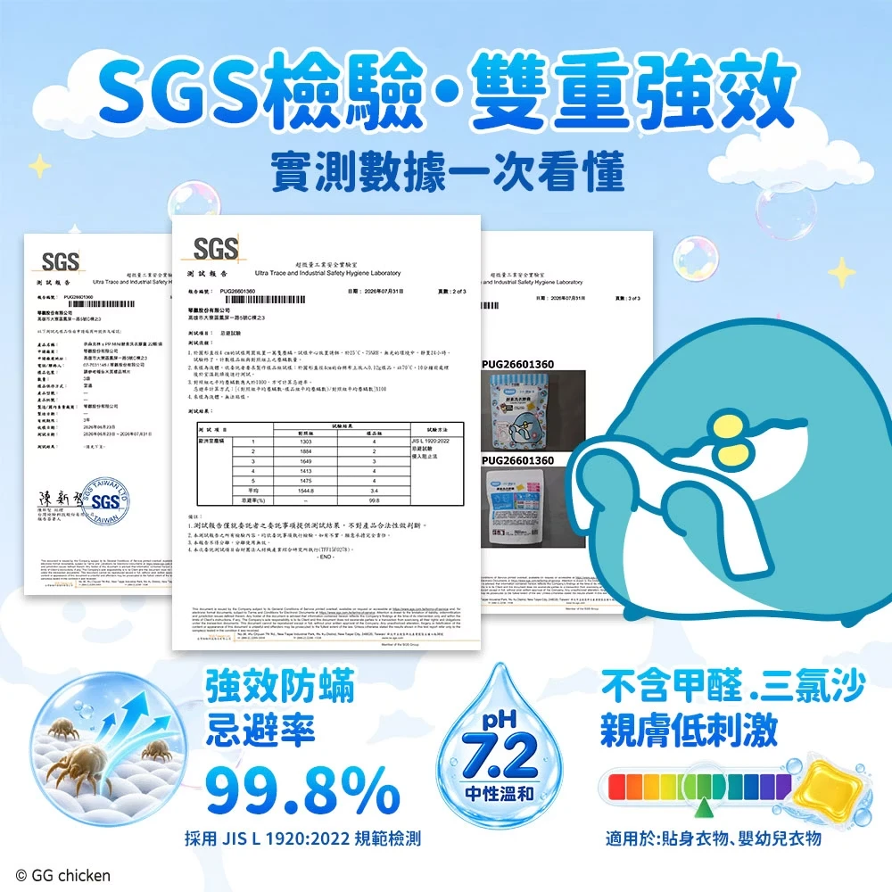 奈森克林 X PPMINI小小企鵝 聯名酵素洗衣膠囊 洗衣球 22顆/袋 (清新花香．葡萄柚木梨茉莉)