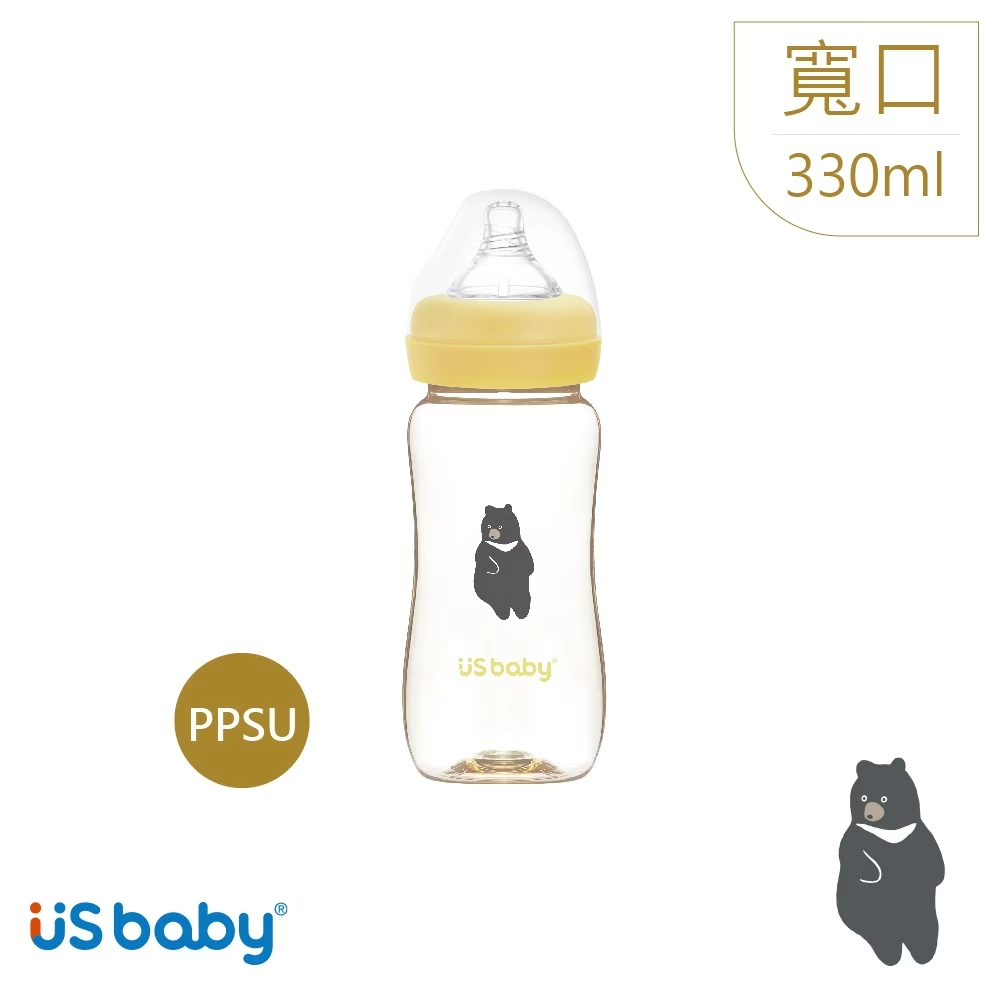 優生 真母感愛地球PPSU奶瓶-寬口徑330ml(台灣黑熊)