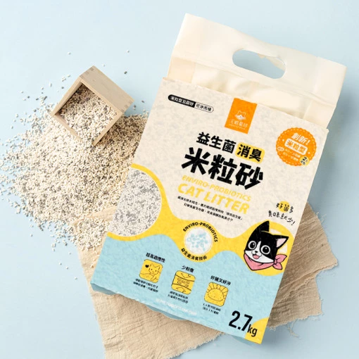 汪喵星球 益生菌消臭豆腐砂（米粒型豆腐砂）2.7kg