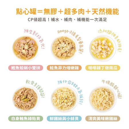 汪喵星球 汪喵無膠點心罐 80g 補肉 補水 補機能